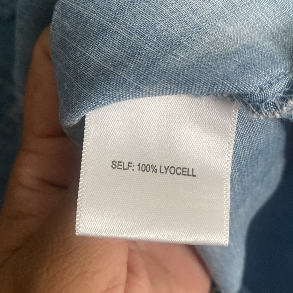 Jane and Delancey Blue Button Down Shirt - Picture 6 of 6